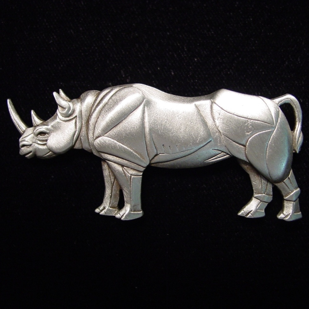 COPY - 🆕 JJ Jonette Jewelry African Rhinoceros RHINO Pin